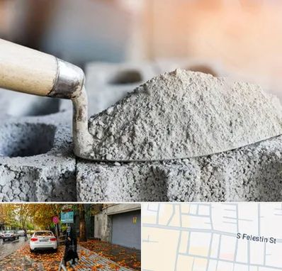 عمده فروشی مصالح ساختمانی در خیابان فلسطین