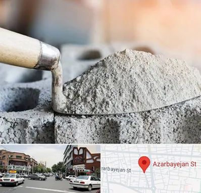 عمده فروشی مصالح ساختمانی در خیابان آذربایجان