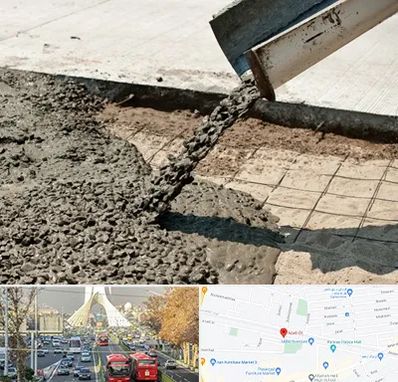 کارخانه مصالح ساختمانی در خیابان آزادی 