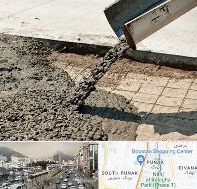 کارخانه مصالح ساختمانی در پونک 