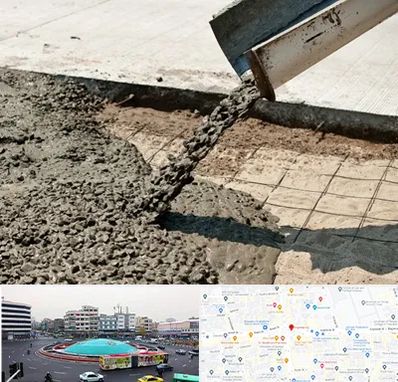 کارخانه مصالح ساختمانی در میدان انقلاب 