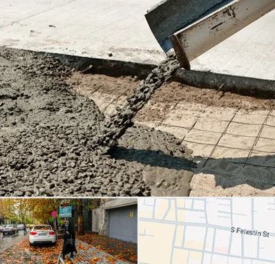 کارخانه مصالح ساختمانی در خیابان فلسطین