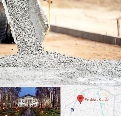 فروش شن و ماسه در باغ فردوس