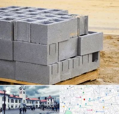 فروش بلوک سیمانی در میدان شهرداری رشت 