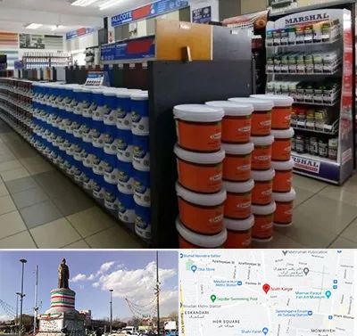 فروشگاه رنگ ساختمانی در کارگر جنوبی 