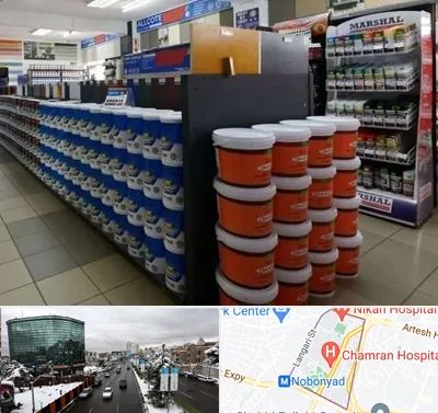 فروشگاه رنگ ساختمانی در اقدسیه 