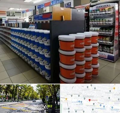 فروشگاه رنگ ساختمانی در میرداماد