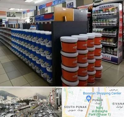 فروشگاه رنگ ساختمانی در پونک 