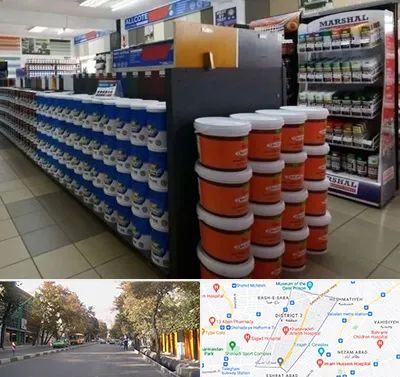 فروشگاه رنگ ساختمانی در شریعتی 