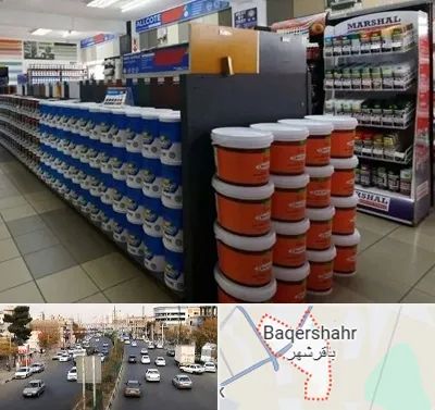 فروشگاه رنگ ساختمانی در باقرشهر