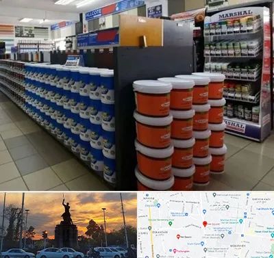 فروشگاه رنگ ساختمانی در میدان حر 