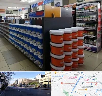 فروشگاه رنگ ساختمانی در خیابان ملاصدرا شیراز 