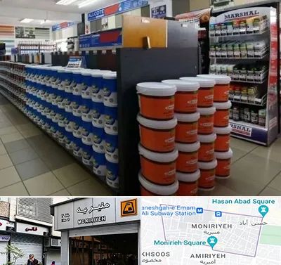 فروشگاه رنگ ساختمانی در منیریه 