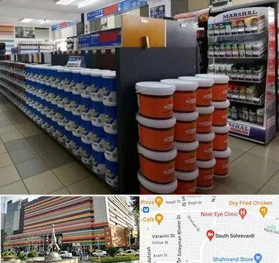 فروشگاه رنگ ساختمانی در سهروردی 