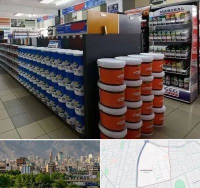 فروشگاه رنگ ساختمانی در جمشیدیه