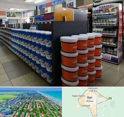 فروشگاه رنگ ساختمانی در ساری