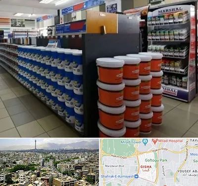 فروشگاه رنگ ساختمانی در گیشا 