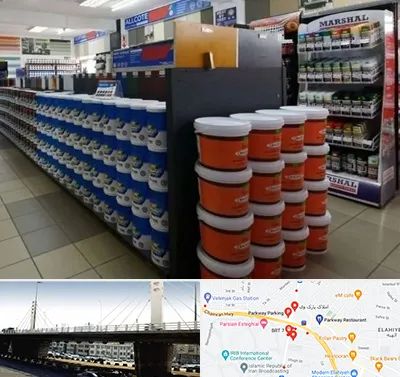 فروشگاه رنگ ساختمانی در پارک وی 