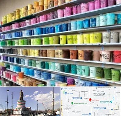 رنگ فروشی در کارگر جنوبی 