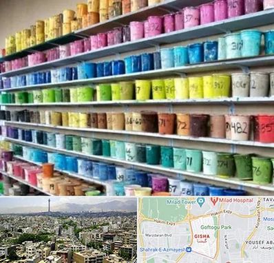 رنگ فروشی در گیشا