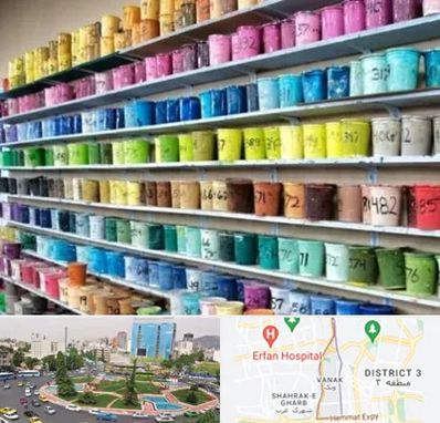 رنگ فروشی در ونک