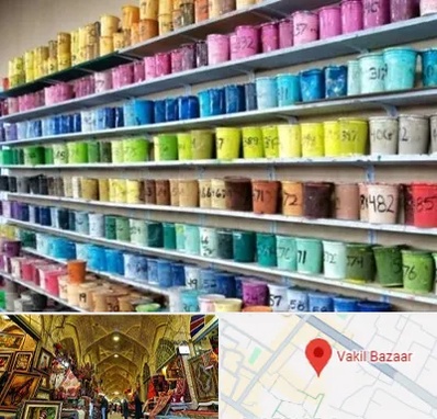 رنگ فروشی در بازار وکیل شیراز