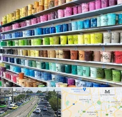 رنگ فروشی در جنوب تهران 