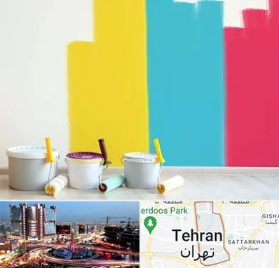 فروش رنگ اکلیریک در صادقیه 