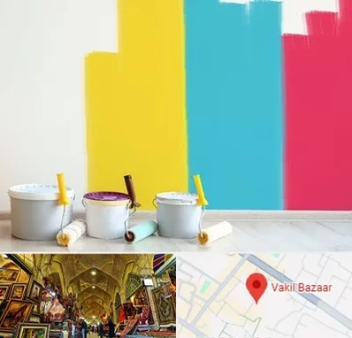 فروش رنگ اکلیریک در بازار وکیل شیراز