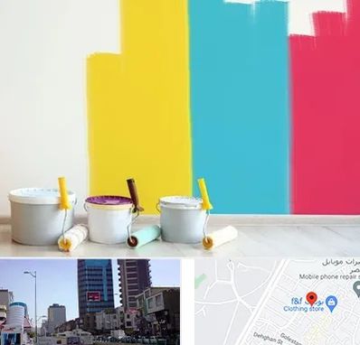 فروش رنگ اکلیریک در چهارراه طالقانی کرج 