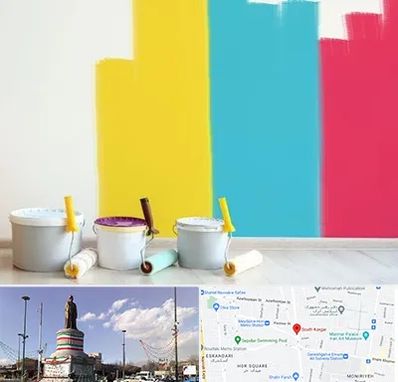 فروش رنگ اکلیریک در کارگر جنوبی 