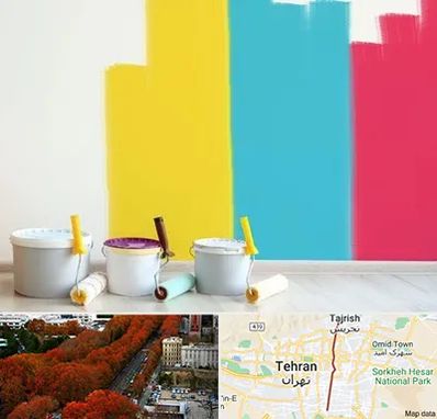 فروش رنگ اکلیریک در ولیعصر 