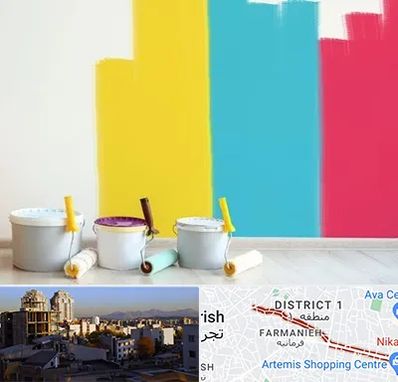 فروش رنگ اکلیریک در فرمانیه 