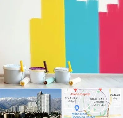 فروش رنگ اکلیریک در شهرک غرب 