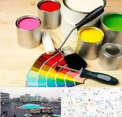 فروش رنگ پلاستیک در میدان انقلاب 