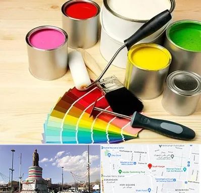 فروش رنگ پلاستیک در کارگر جنوبی 