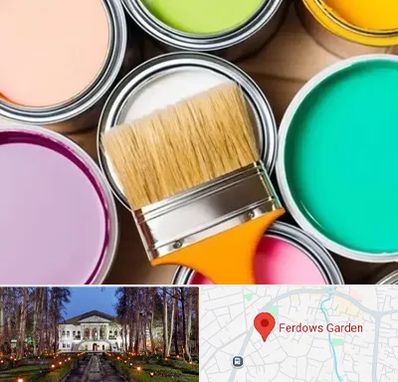 فروش رنگ استخری در باغ فردوس