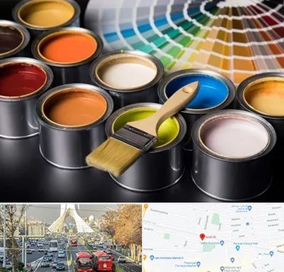 عمده فروشی رنگ ساختمانی در خیابان آزادی 