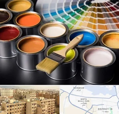 عمده فروشی رنگ ساختمانی در جنوب غرب تهران