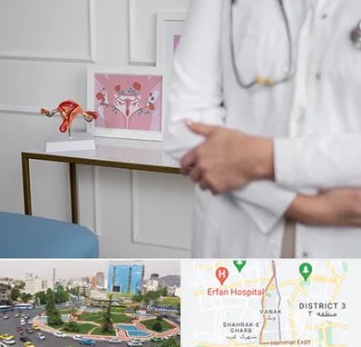 دکتر سرطان تخمدان در ونک 