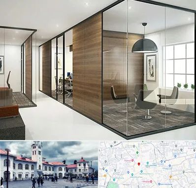 اجرای پارتیشن در میدان شهرداری رشت 