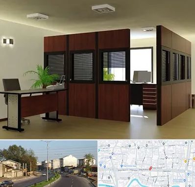 پارتیشن اداری در ضیابری رشت 