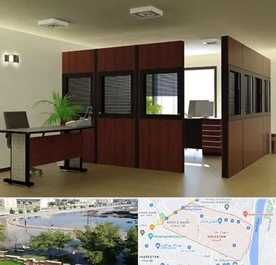 پارتیشن اداری در گلستان اهواز 
