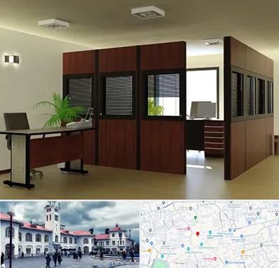 پارتیشن اداری در میدان شهرداری رشت 