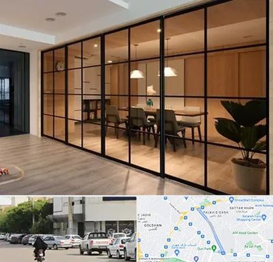 پارتیشن شیشه ای در قدوسی شرقی شیراز 