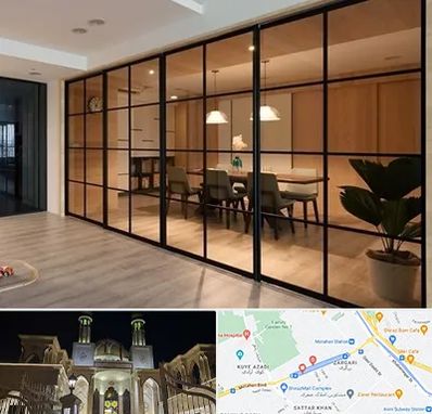 پارتیشن شیشه ای در زرگری شیراز 