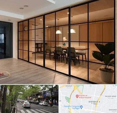 پارتیشن شیشه ای در ظفر 