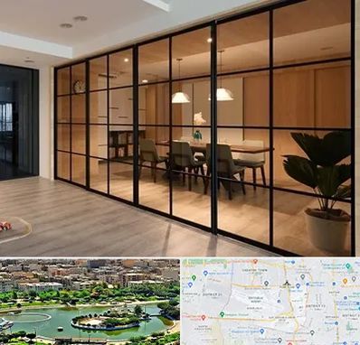 پارتیشن شیشه ای در منطقه 9 تهران 