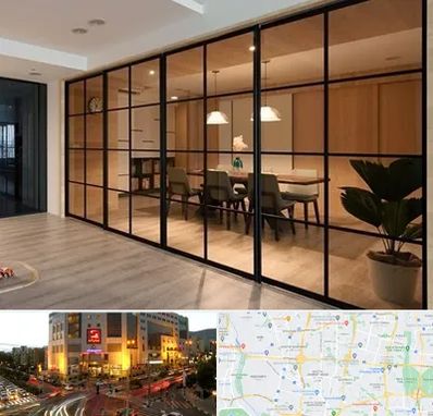 پارتیشن شیشه ای در جنت آباد تهران 