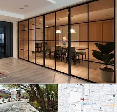 پارتیشن شیشه ای در خیابان توحید اصفهان 